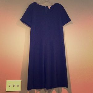 J Crew ribbed short sleeve dress